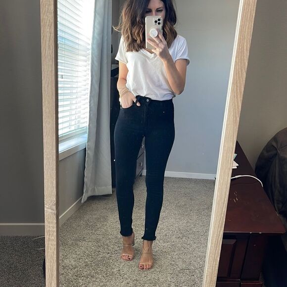 Just black high rise skinny jeans - Picture 1 of 4
